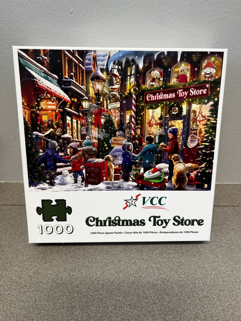 Colorful Christmas Toy Store Jigsaw Puzzle - Red, Green, Blue - 1000 pieces